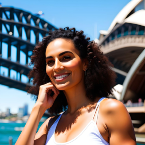 a beautiful woman in sydney australia